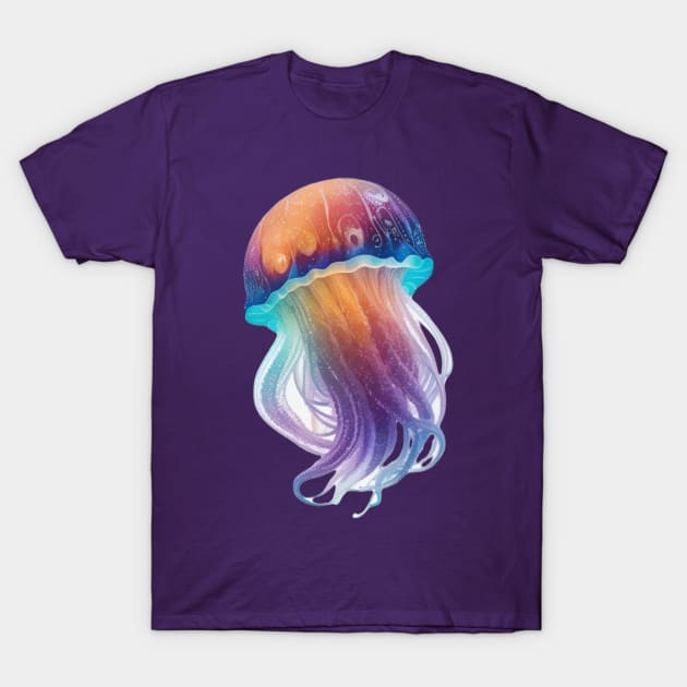 Jellyfish Splash T-Shirt by Basunat